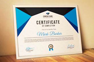 do certificate design diploma award achievement