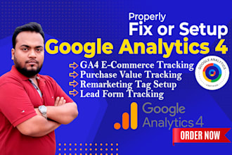 fix or setup google analytics 4 ga4 server side and ga4 ecommerce tracking