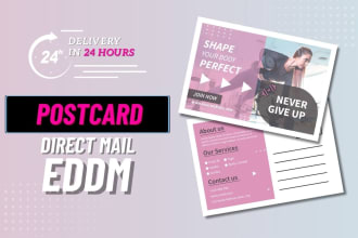 create postcard design, real estate, eddm, corporate, medical postcard design