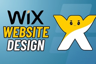 design wix website or redesign wix website with wix blog and wix portfolio