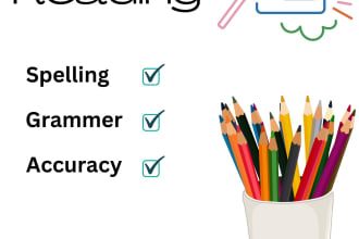 do proofreading copyedit spelling and grammer check