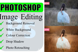do photoshop editing , retouching , colour correction and photo manipulation