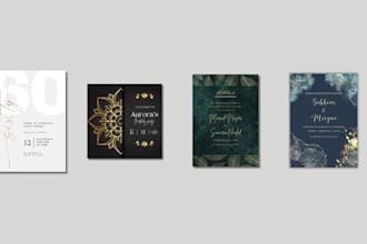 design stylish event invitations for you