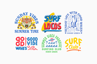 create logo, illustrations, vintage, unique