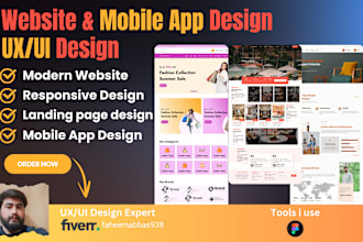 design a unique mobile app UI UX design, and website UI UX design