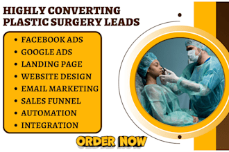generate plastic surgery leads cosmetic skincare beauty spa leads botox website