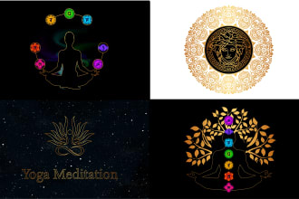 do unique sacred geometry, spiritual, mystical logo design