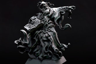 create 3d model for tabletop or wargaming for mold or print