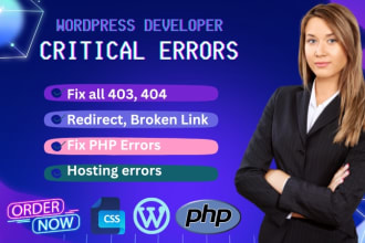 resolve 404 errors, 301 redirects, and broken links on any site