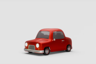 create a stylized low poly vehicle for you