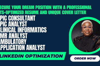 write a professional healthcare IT epic emr cerner clinical resume