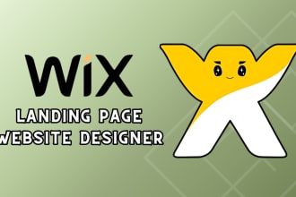 design wix landing page website with wix editor