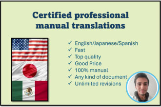 provide high quality manual translations