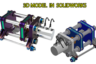 do mechanical 3d model at solidworks