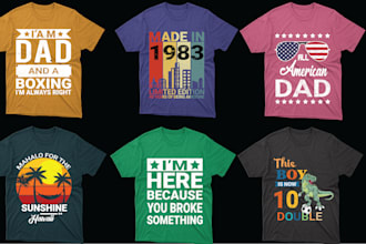 create custom graphic t shirt retro vintage typography or bulk t shirt design