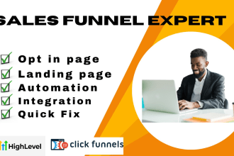 clickfunnels, gohighlevel sales funnel, go high level, kajabi, systeme io expert