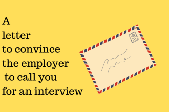 write a convincing cover letter for your job application