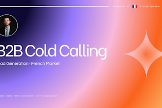 do b2b cold calling and lead generation in french