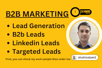 targeted b2b lead generation, linkedin leads, prospect list, email list building