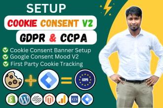 setup gdpr consent banner, consent mode v2 google looker studio dashboard report