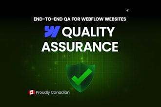 quality assurance test your webflow site