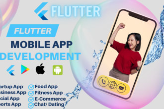 be your mobile app developer using flutter react native for android ios app