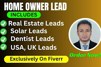 generate valid real estate and solar homeowner contact leads
