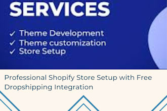 setup free dropshiping shopify store