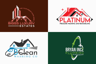 do construction, realtor, mortgage, building, home, real estate logo design