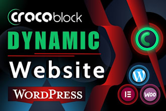 build dynamic wordpress website design by crocoblock, elementor pro, jet engine