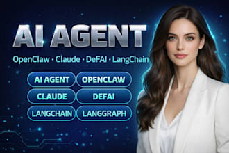 create ai agent openclaw claude defai crypto bot langchain