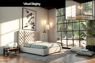 do virtual staging and renovation for real estate listing