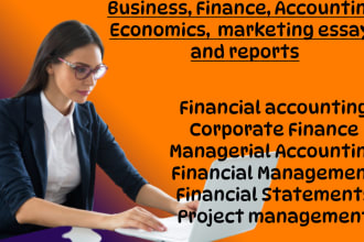 do accounting, finance, economics, project management, business, hrm, law essays