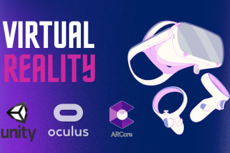 develop VR, ar app or game in unity for meta quest 2,3