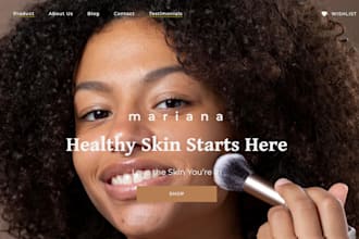 build skincare website skincare shopify store cosmetics store beauty website