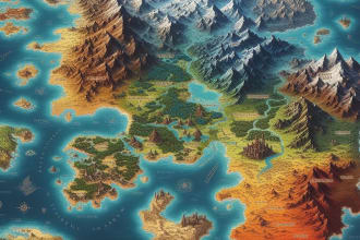 create a high quality fantasy map