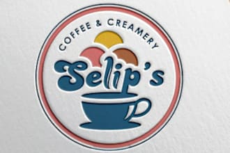 create a professional, one of a coffee logo in a day