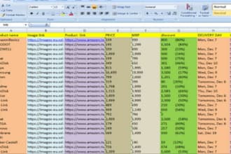 do excel data entry, data entry, copy paste and typing in excel data entry