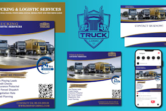 do trucking flyer dispatching, logistics  transports freight broker flyer
