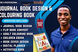 create kdp journal digital planner flipbook adult coloring book activity book