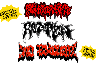 create graffiti font type and characters