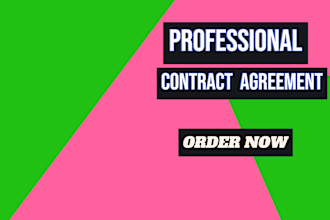 expertly draft contracts, agreements and legal letters