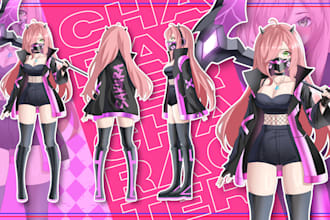 draw a custom original character reference sheet, character design, for your oc