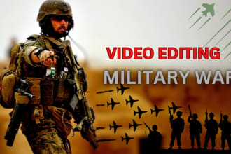 edit youtube war and military niche videos