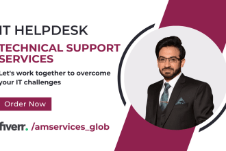 provide technical support, helpdesk, and IT support