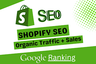 do shopify SEO for your shopify store to boost google ranking and traffic