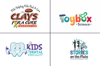create logo design for kids, color fun playful within 14 hr