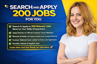 search and apply 200 jobs for you