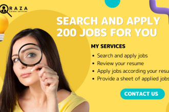 search and apply 200 jobs for you
