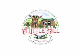 make unique landscape, agriculture and lawn care logo design